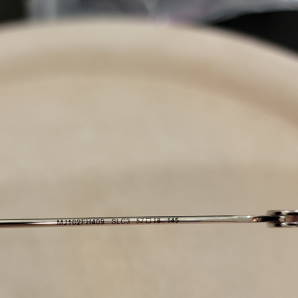 Silver Geometric Eyeglass Frames Only - image 2